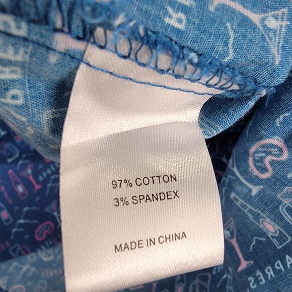 Jack + Sage Apres Camp Shirt Cocktail Print AOP Men's XL Short Sleeve Button - Picture 6 of 8